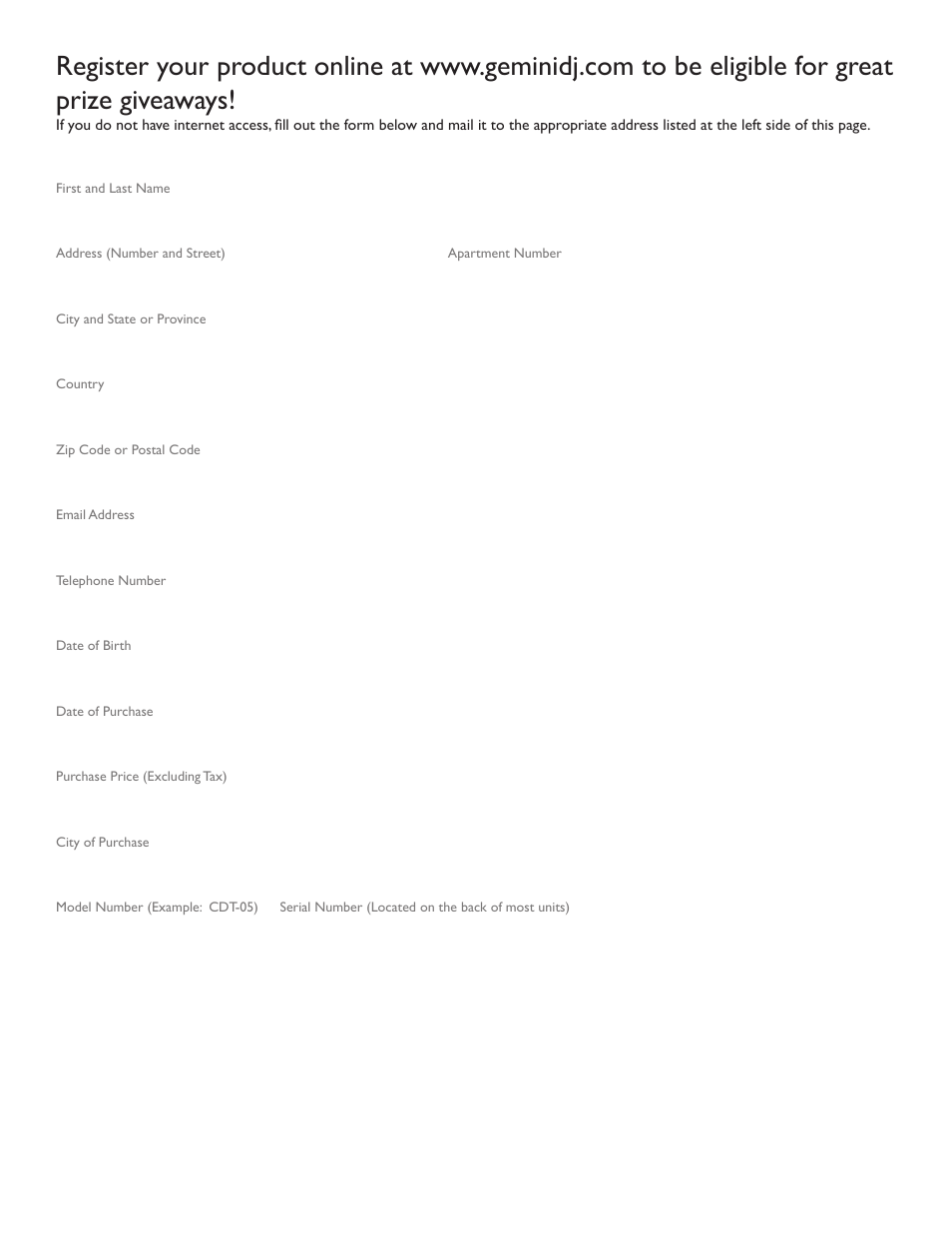 Gemini CTRL-SIX User Manual | Page 27 / 28