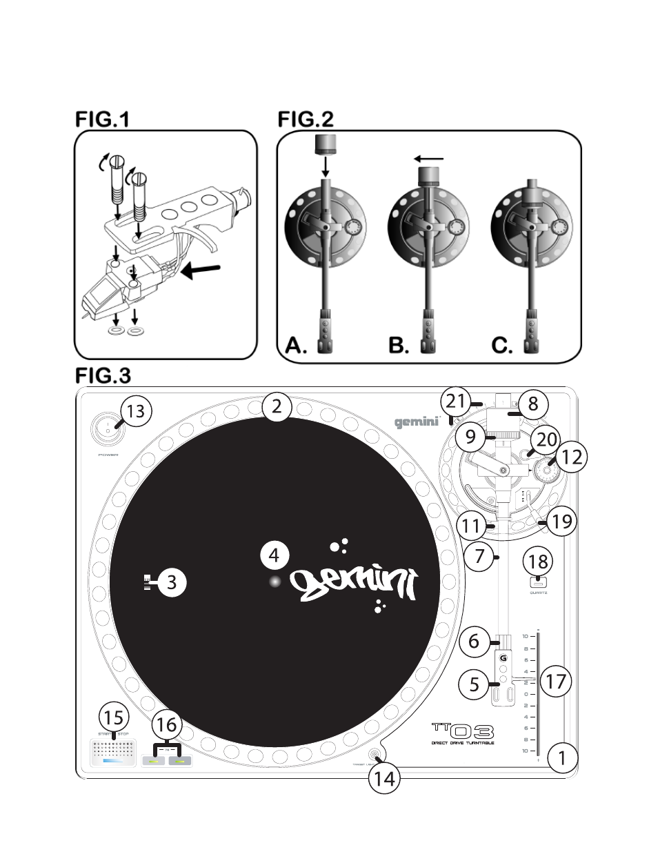 Tt-0 03 | Gemini TT-03 User Manual | Page 3 / 12