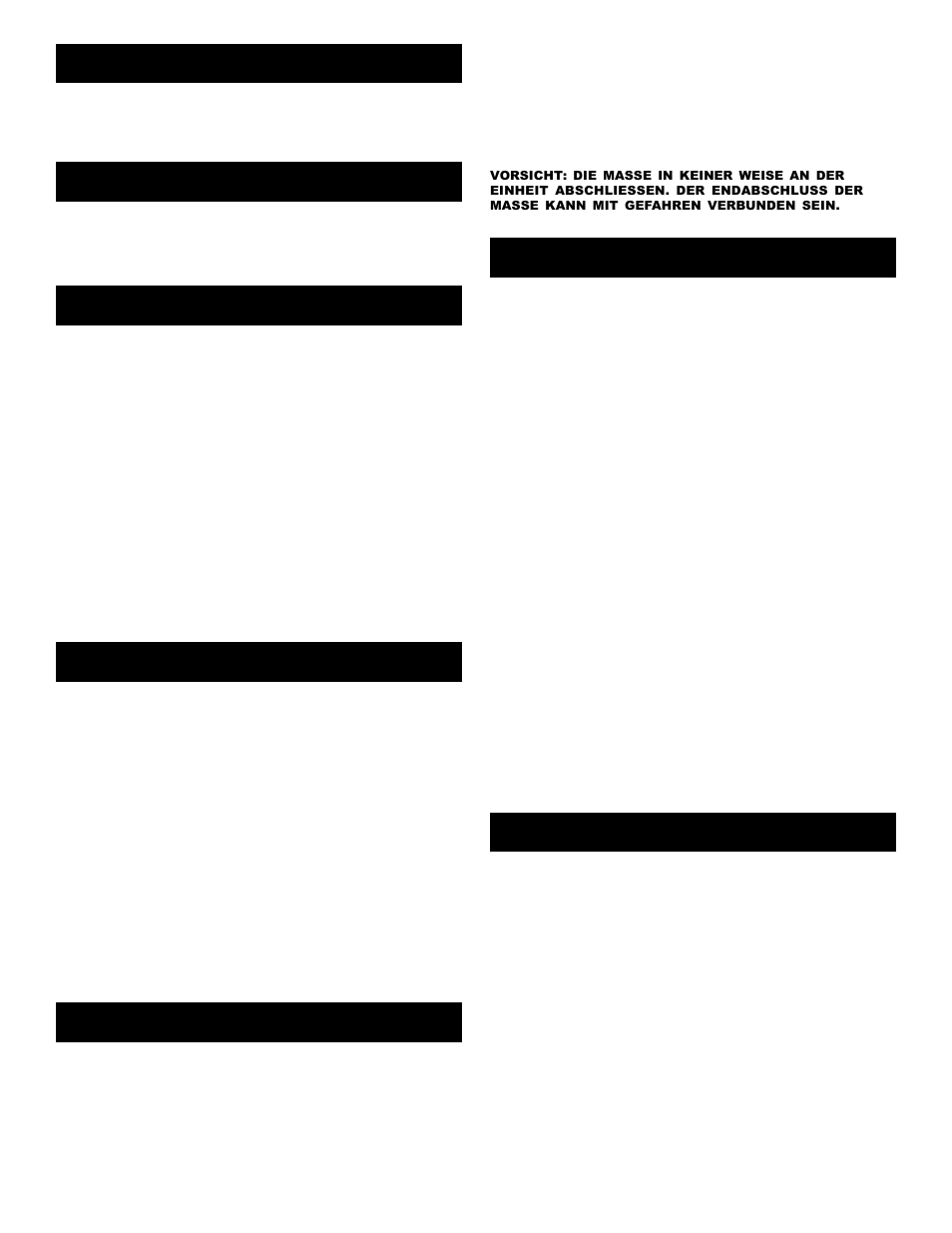 Einleitung, Funktionen, Vorsichtsmaßnahmen | Anschlüsse, Benutzung des masse-trennschalters, Bedienung, Spezifikationen | Gemini KL-1 User Manual | Page 4 / 8
