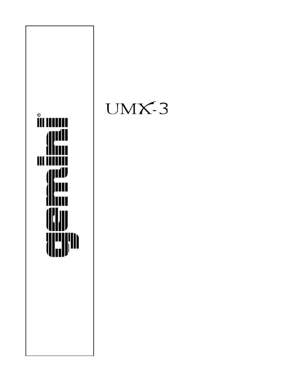 Gemini UMX-3 User Manual | 15 pages