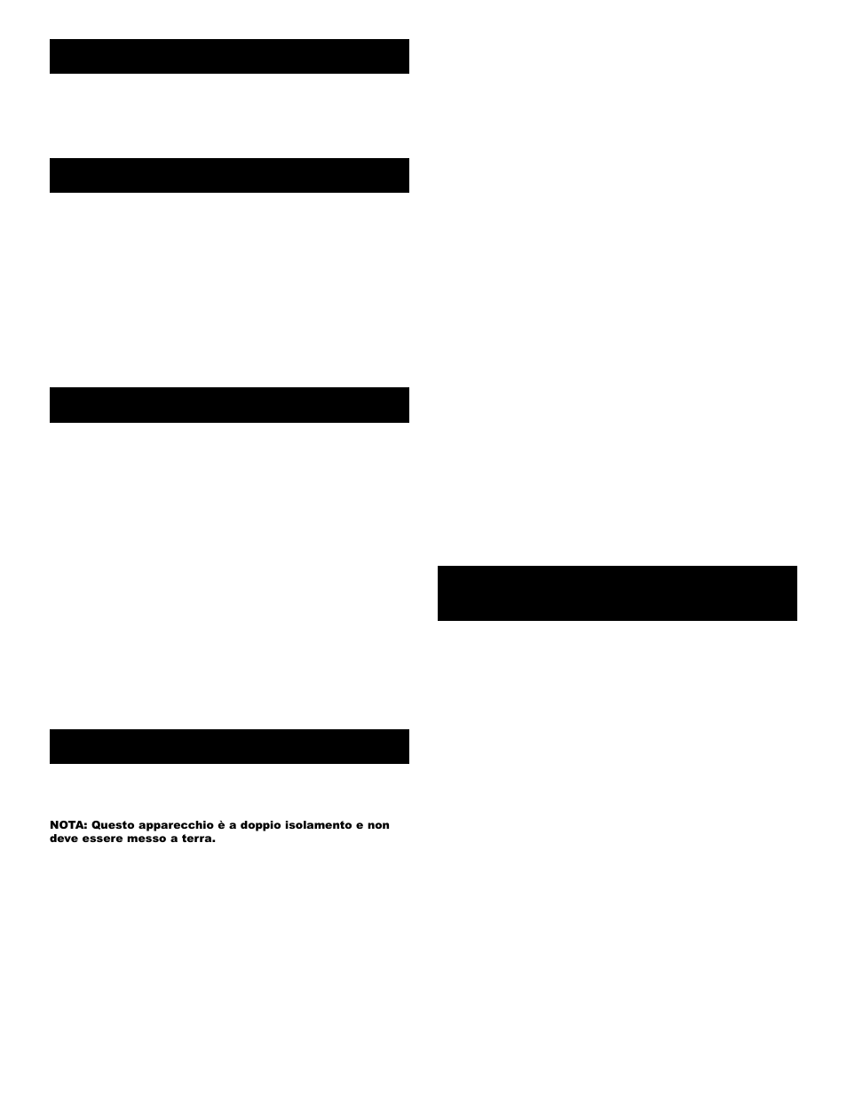 Introduzione, Caratteristiche, Precauzioni | Collegamenti, Impiego dell’interruttore di scollegamento massa | Gemini PS-900 PRO User Manual | Page 15 / 18