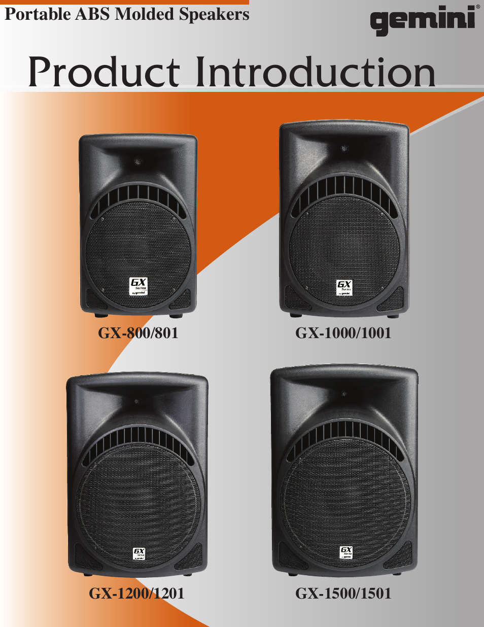 Gemini GX-1500/1501 User Manual | 2 pages