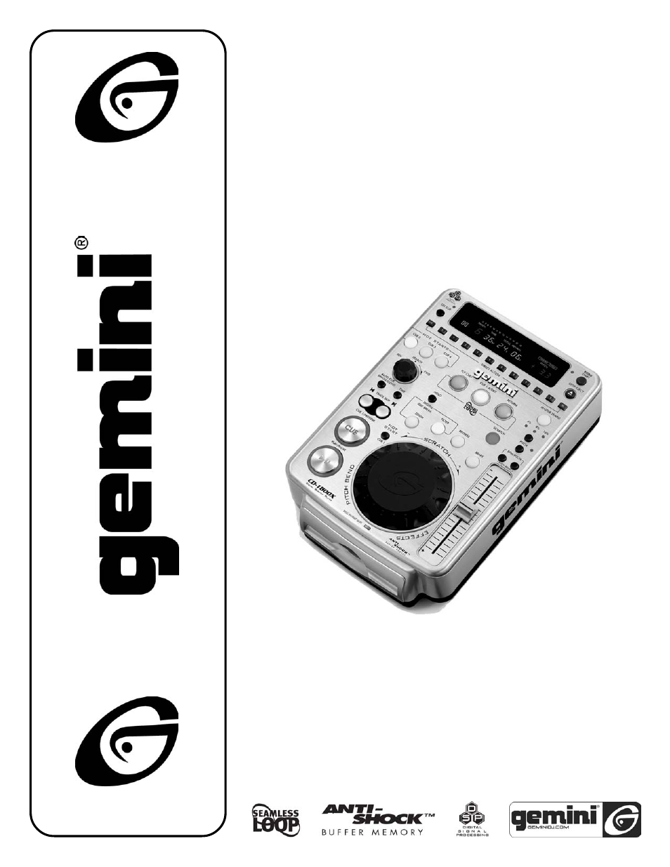 Gemini CD-1800X User Manual | 20 pages