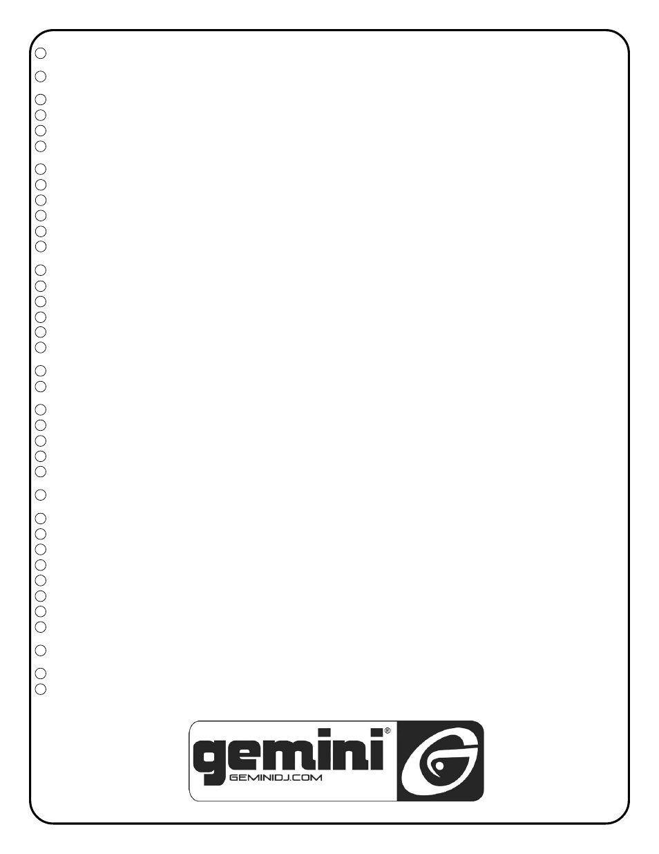 Guide rapide de début | Gemini CD-1800X User Manual | Page 15 / 20