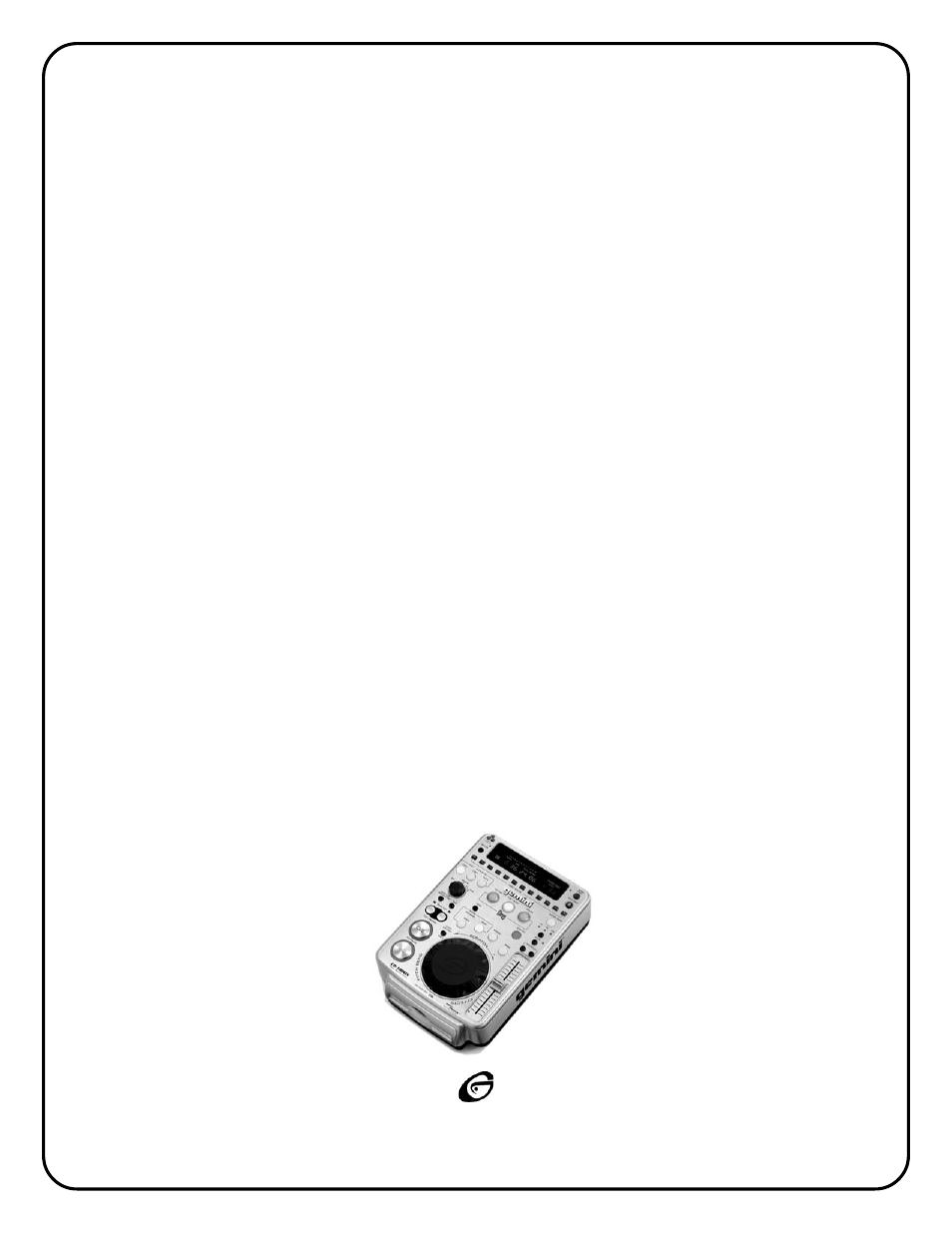 Gemini CD-1800X User Manual | Page 19 / 20