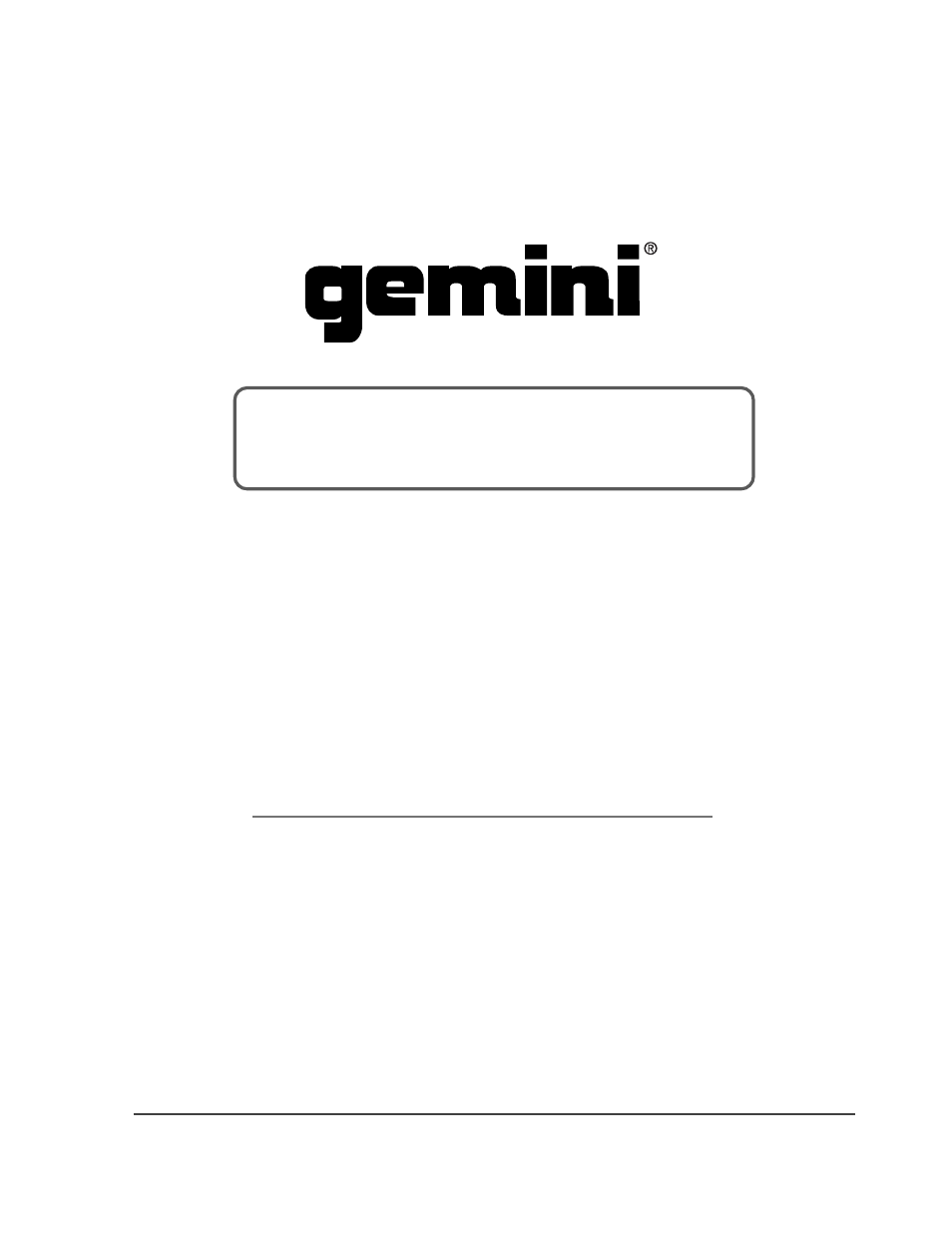 Gemini PT-2000 User Manual | Page 7 / 7