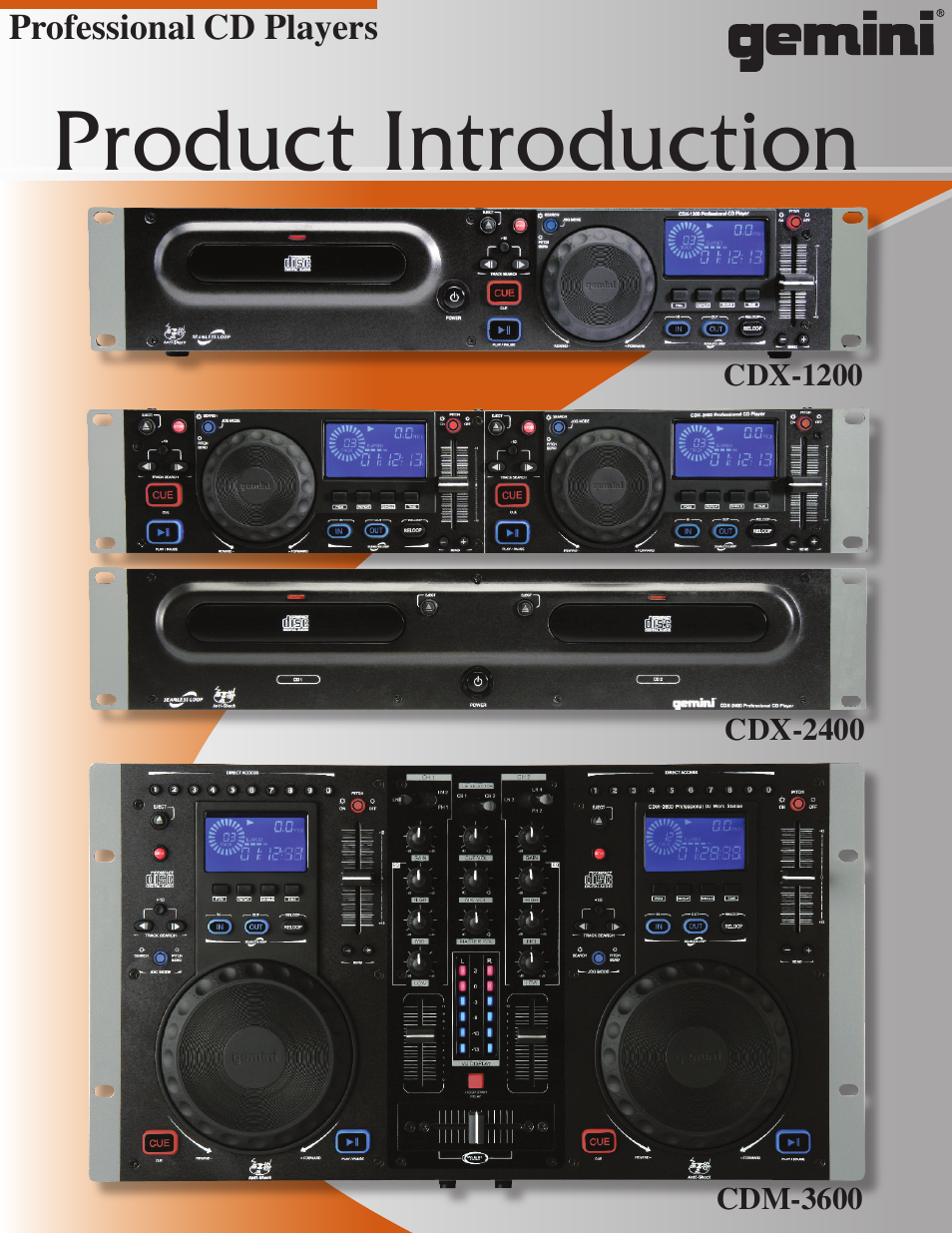 Gemini CDX-1200 User Manual | 2 pages