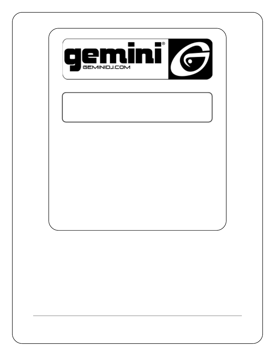 Gemini CD-110 User Manual | Page 13 / 13