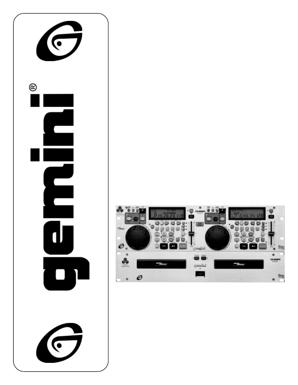 Gemini CD-2000X User Manual | 16 pages