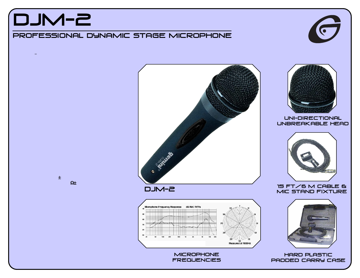 Gemini DJM-2 User Manual | 1 page