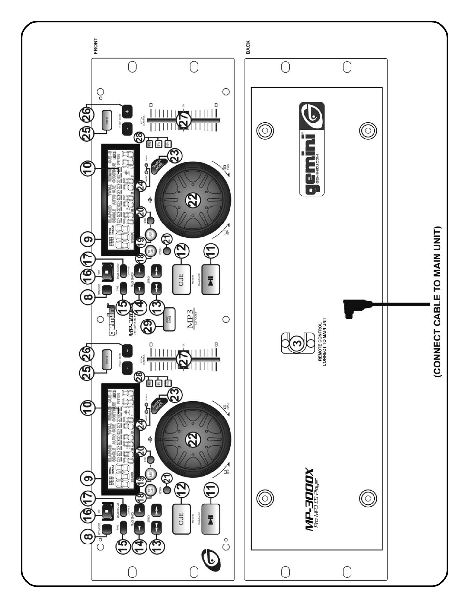 Mp-3000x | Gemini MP-3000X User Manual | Page 3 / 16