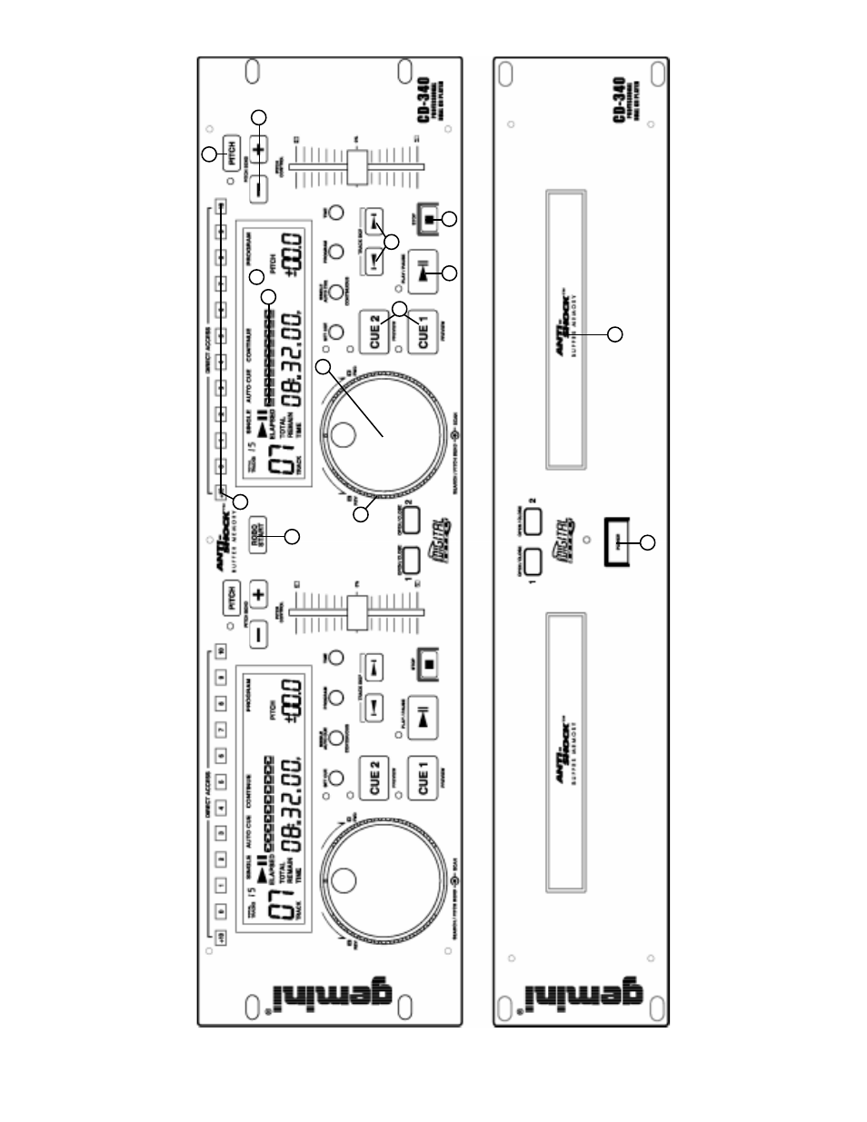 Gemini CD-340 User Manual | Page 2 / 19