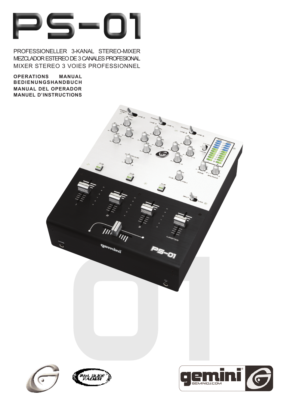 Gemini PS-01 User Manual | 12 pages
