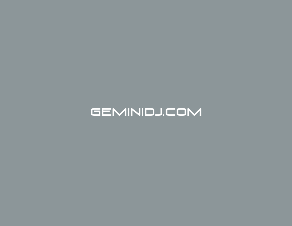Gemini CDT-05 User Manual | Page 40 / 40