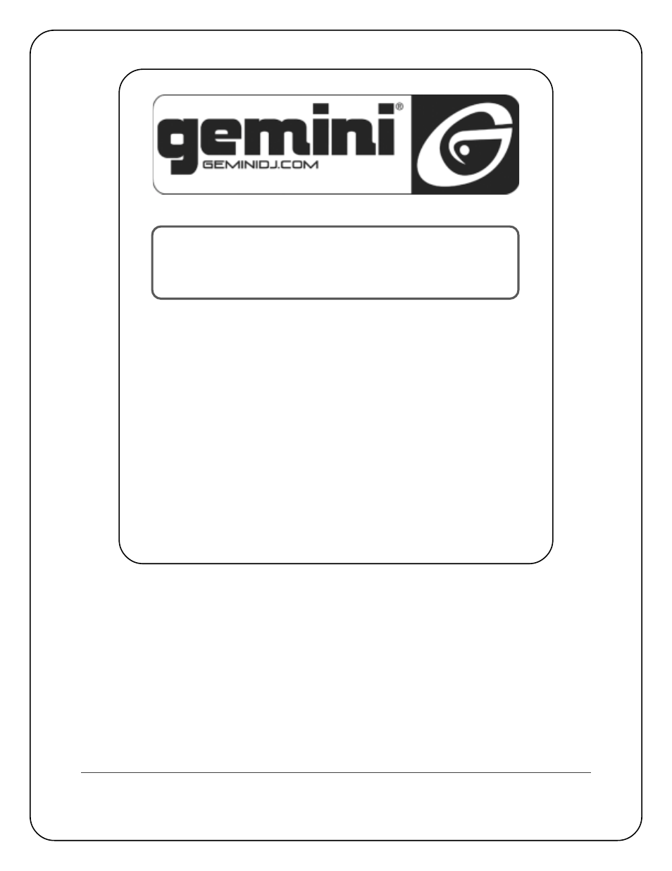 Gemini CD-400X User Manual | Page 12 / 12