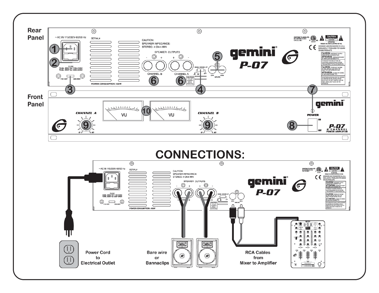 P-07 | Gemini P-07 User Manual | Page 3 / 12