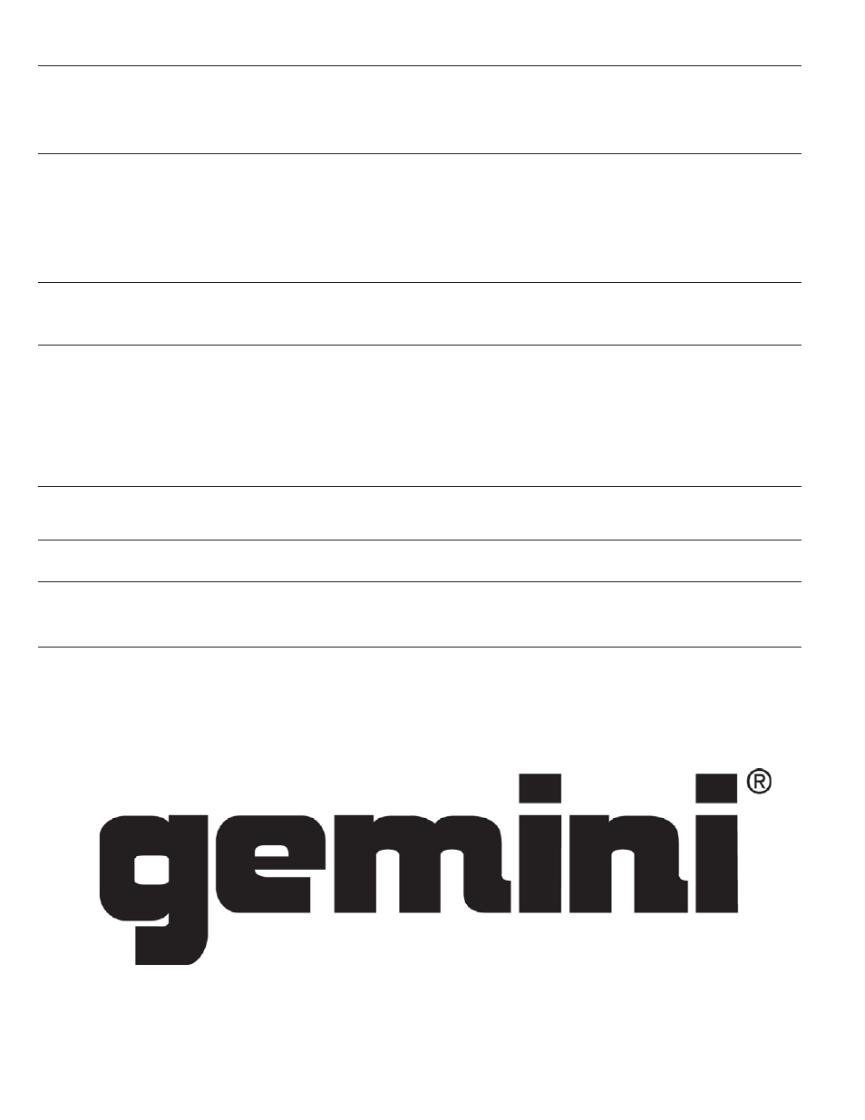 Gemini P-07 User Manual | Page 5 / 12