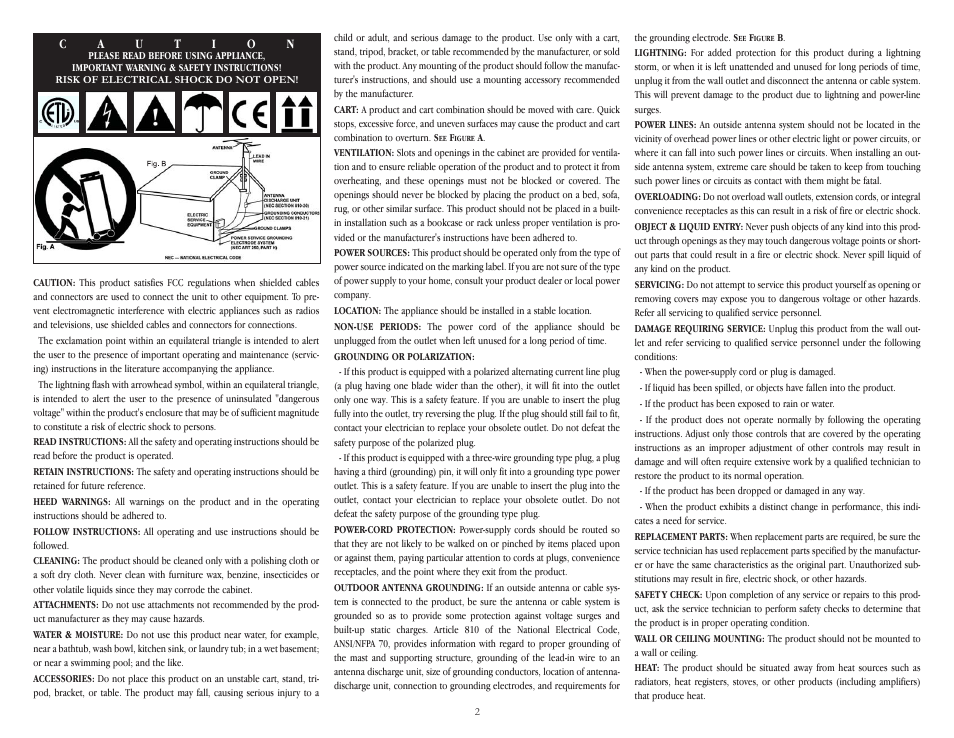 Gemini ps-02usb User Manual | Page 2 / 21
