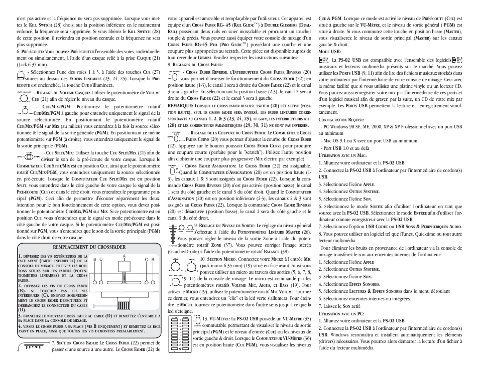 Gemini ps-02usb User Manual | Page 20 / 21