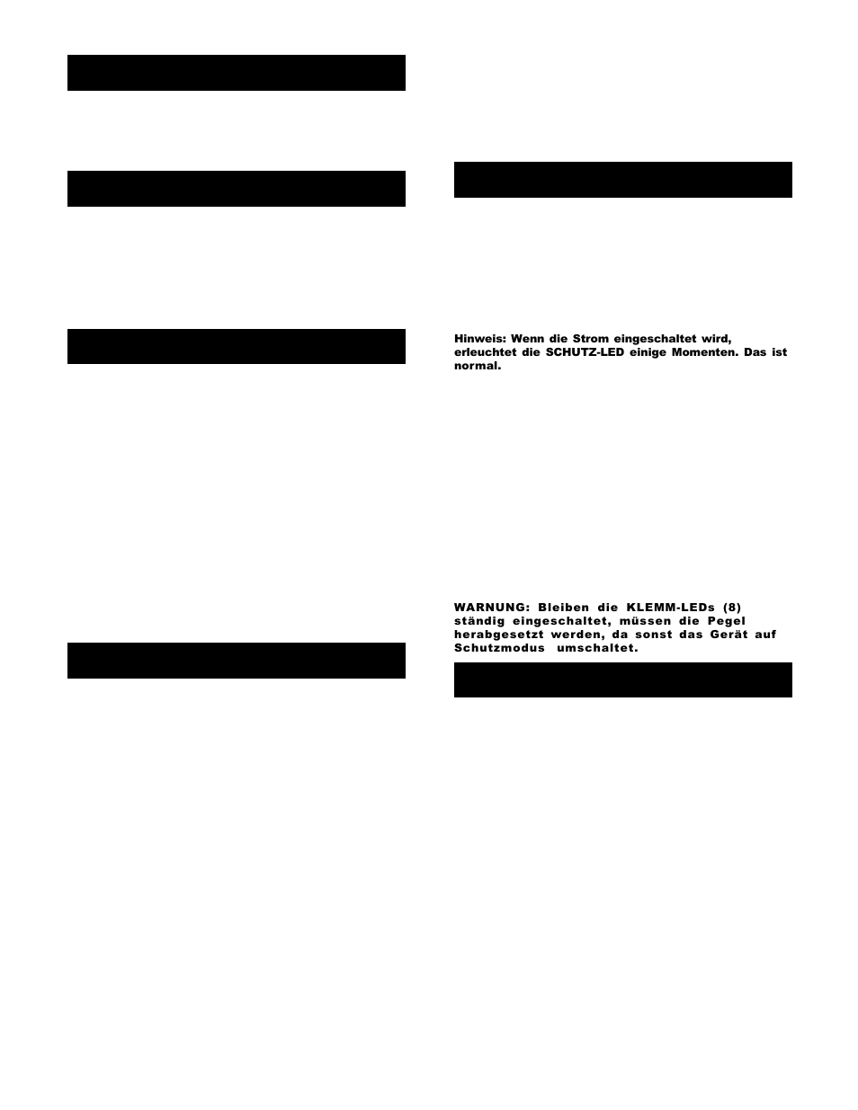 Einleitung, Leistungsmerkmale, Vorsichtsmaßnahmen | Anschlüsse, Bedienung, Spezifikationen | Gemini XG-3001 User Manual | Page 4 / 8