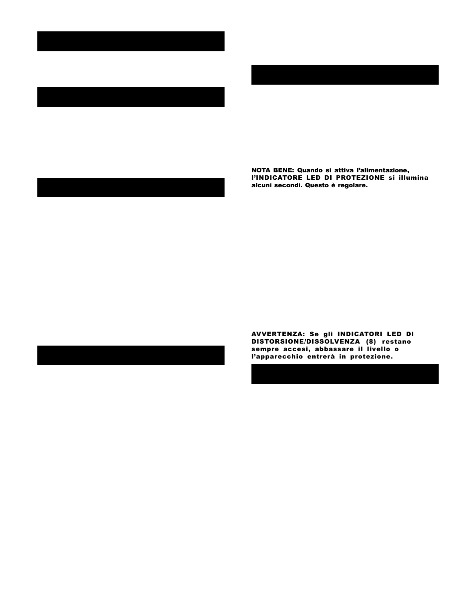 Introduzione, Caratteristiche, Attenzione | Collegamenti, Funzionamento | Gemini XG-3001 User Manual | Page 7 / 8