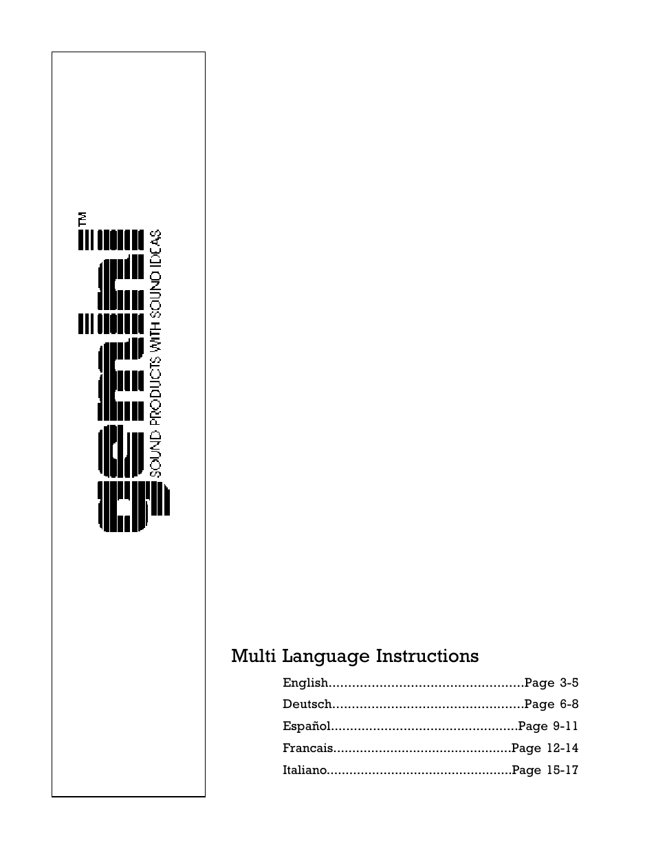 Gemini XL-500 User Manual | 19 pages