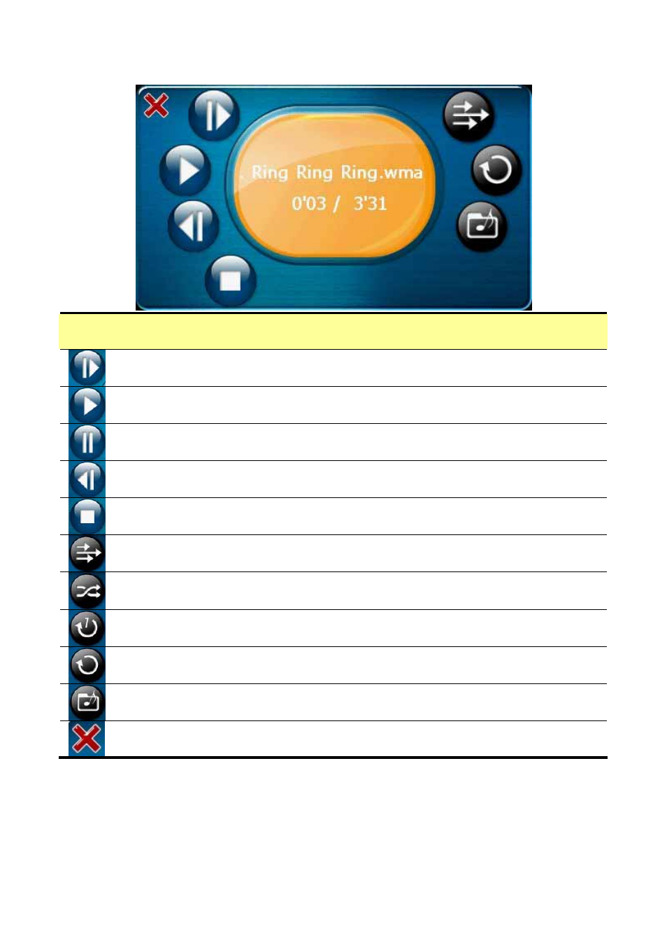 Music player | Globalsat Technology GTV-580 User Manual | Page 18 / 54