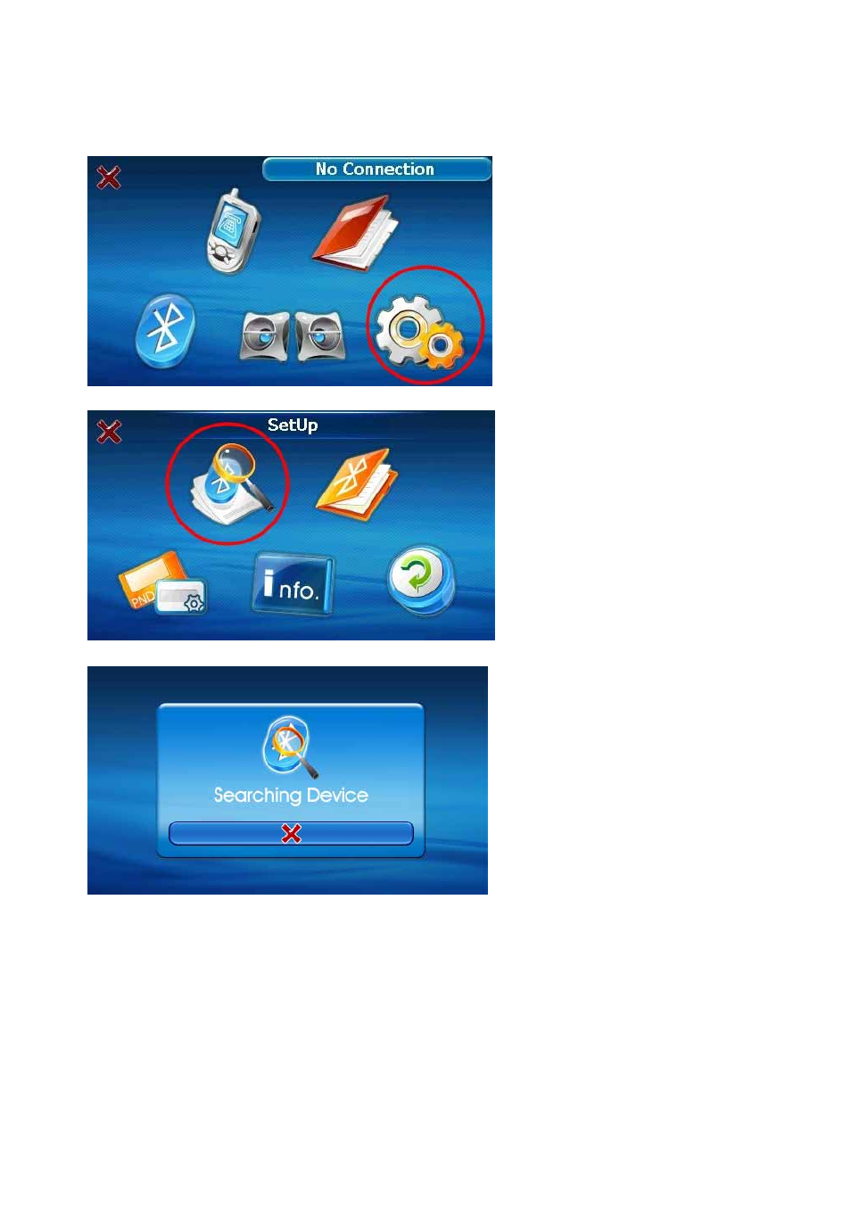 Search and connect to your bluetooth phone | Globalsat Technology GTV-580 User Manual | Page 38 / 54