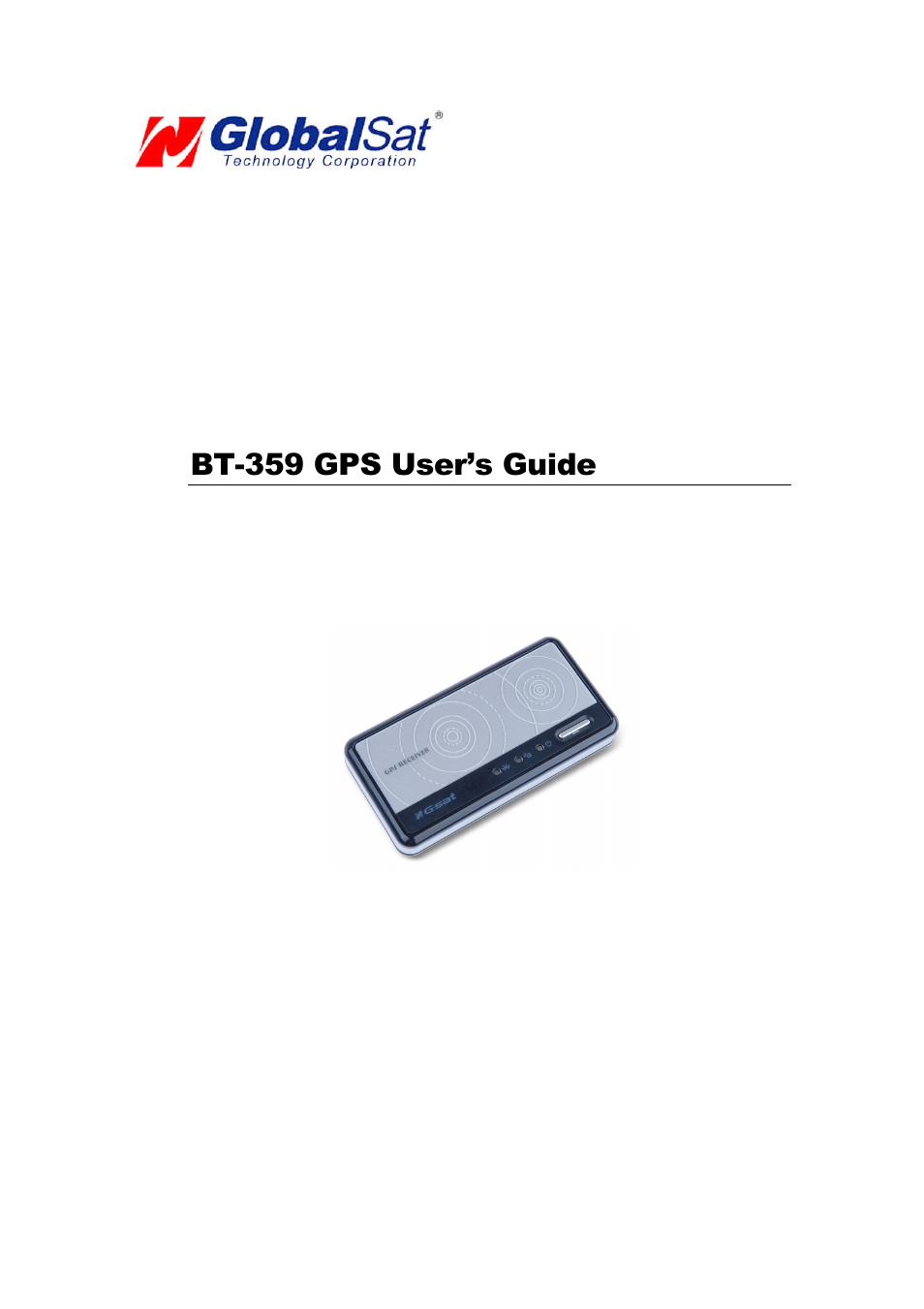 Globalsat Technology Globalsat BT-359 User Manual | 13 pages