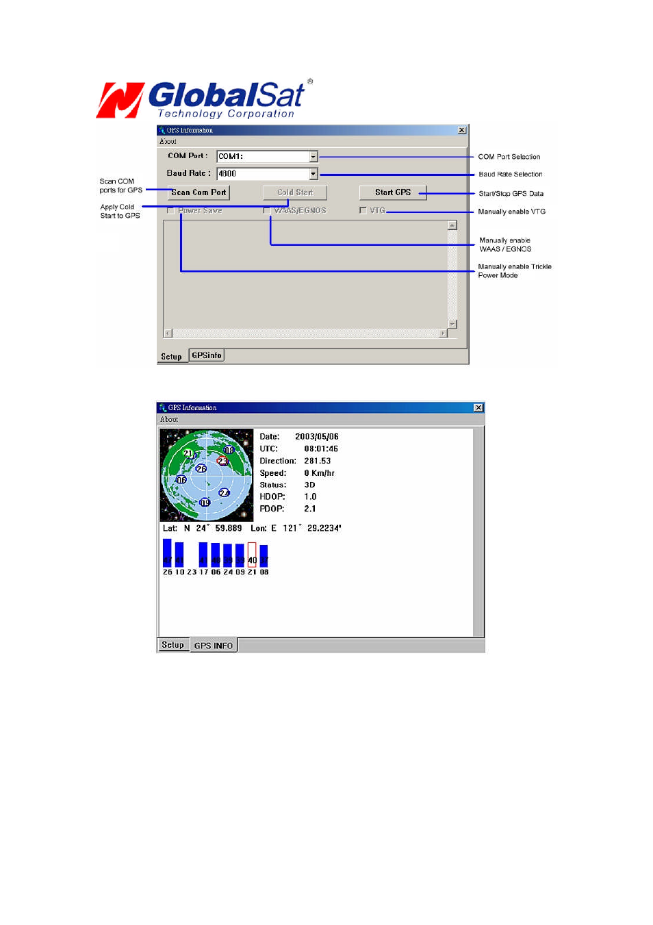 Usb gps (win) | Globalsat Technology BU-303 User Manual | Page 8 / 15