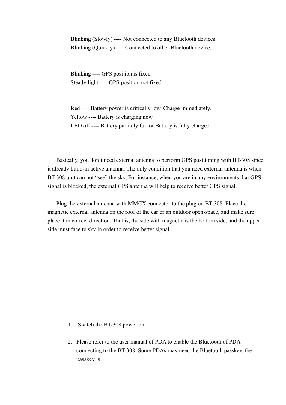 Globalsat Technology Globalsat BT-308 User Manual | Page 5 / 10