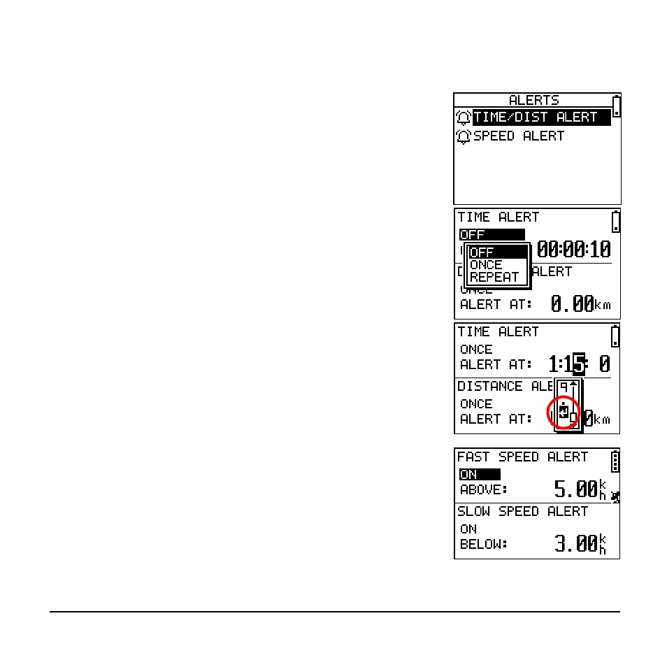 Stop goto, Alerts | Globalsat Technology GH-601 User Manual | Page 18 / 23