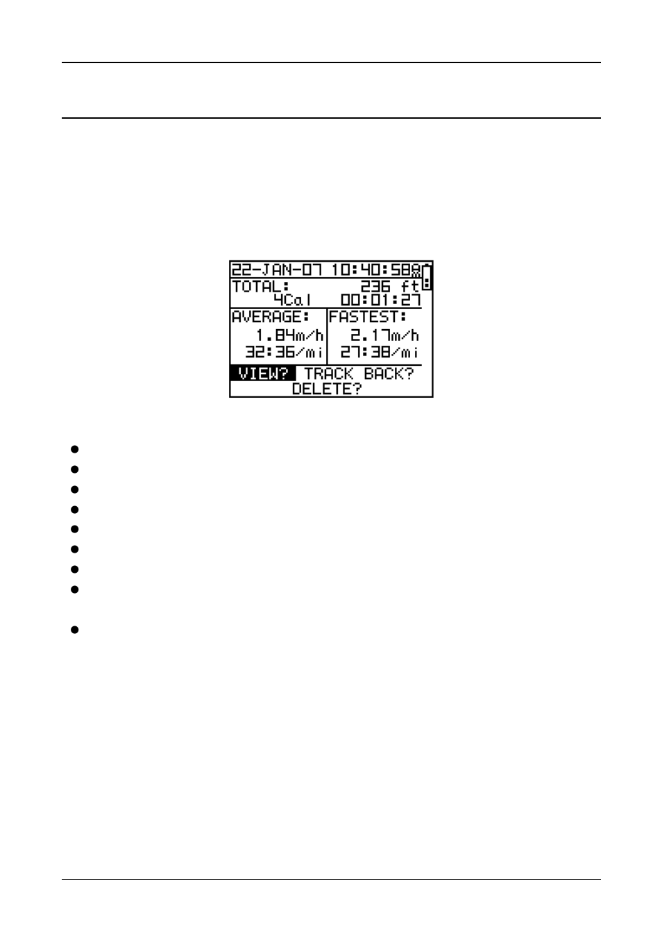 Activity, Display/delete the training data | Globalsat Technology GH-615B User Manual | Page 16 / 44