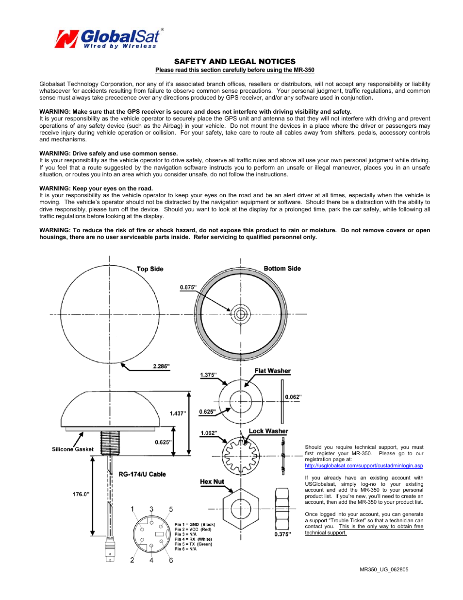 Globalsat Technology MR-350 User Manual | Page 2 / 2
