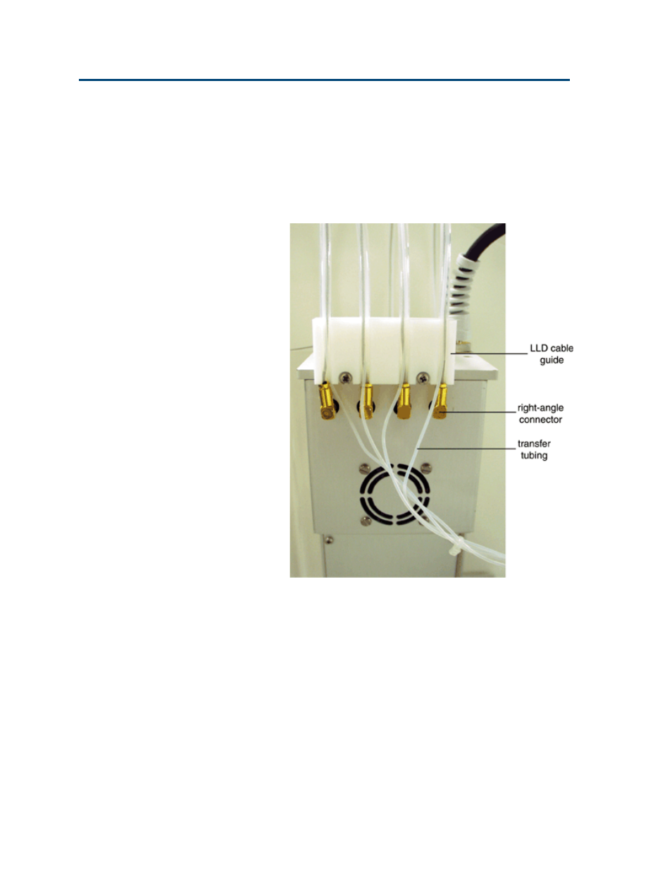 Installing the level sensing cables, Installing the level sensing cables -8 | Gilson 215 User Manual | Page 24 / 112