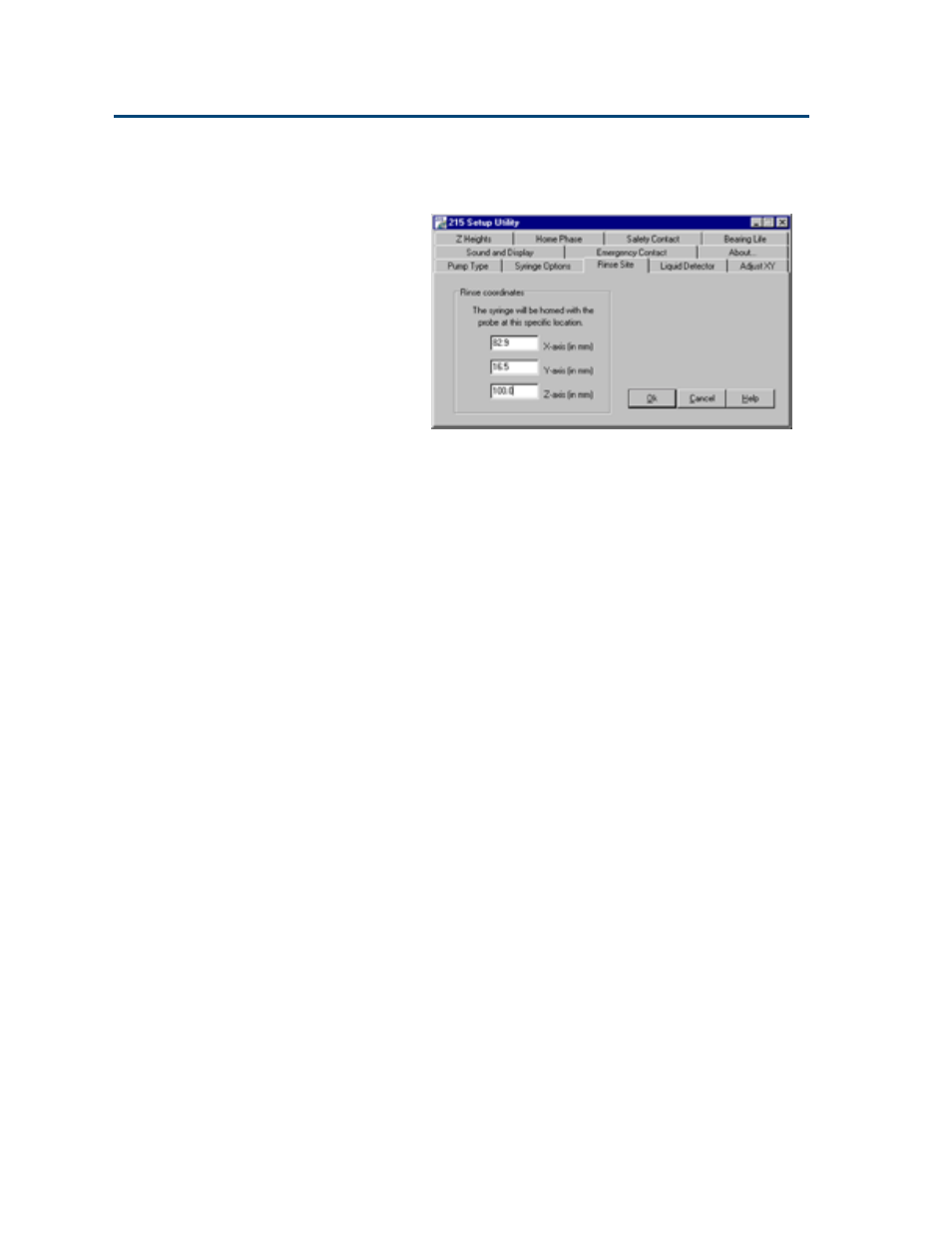 Rinse site, Rinse site -8 | Gilson 215 User Manual | Page 48 / 112