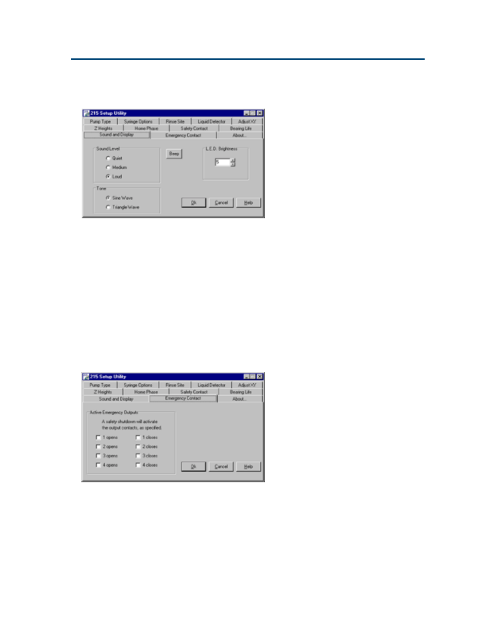 Sound and display, Emergency contact, Sound and display -15 | Emergency contact -15 | Gilson 215 User Manual | Page 55 / 112