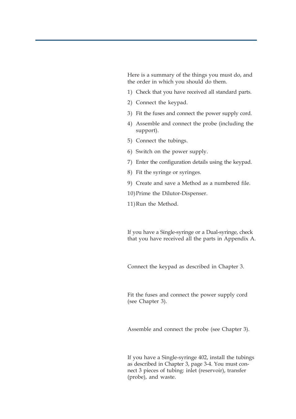 Essential steps | Gilson 402 User Manual | Page 38 / 124