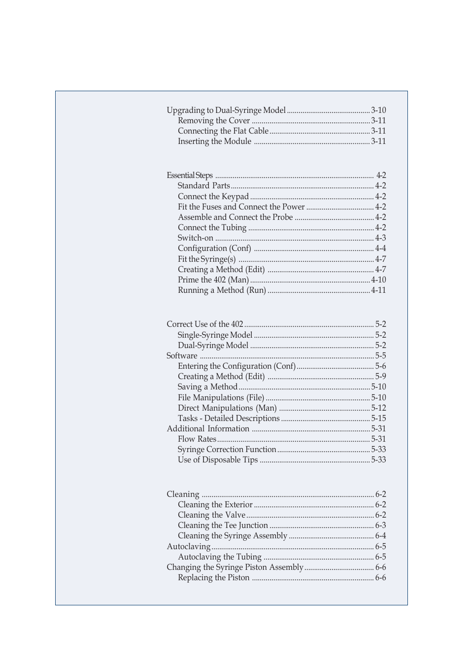 Gilson 402 User Manual | Page 6 / 124