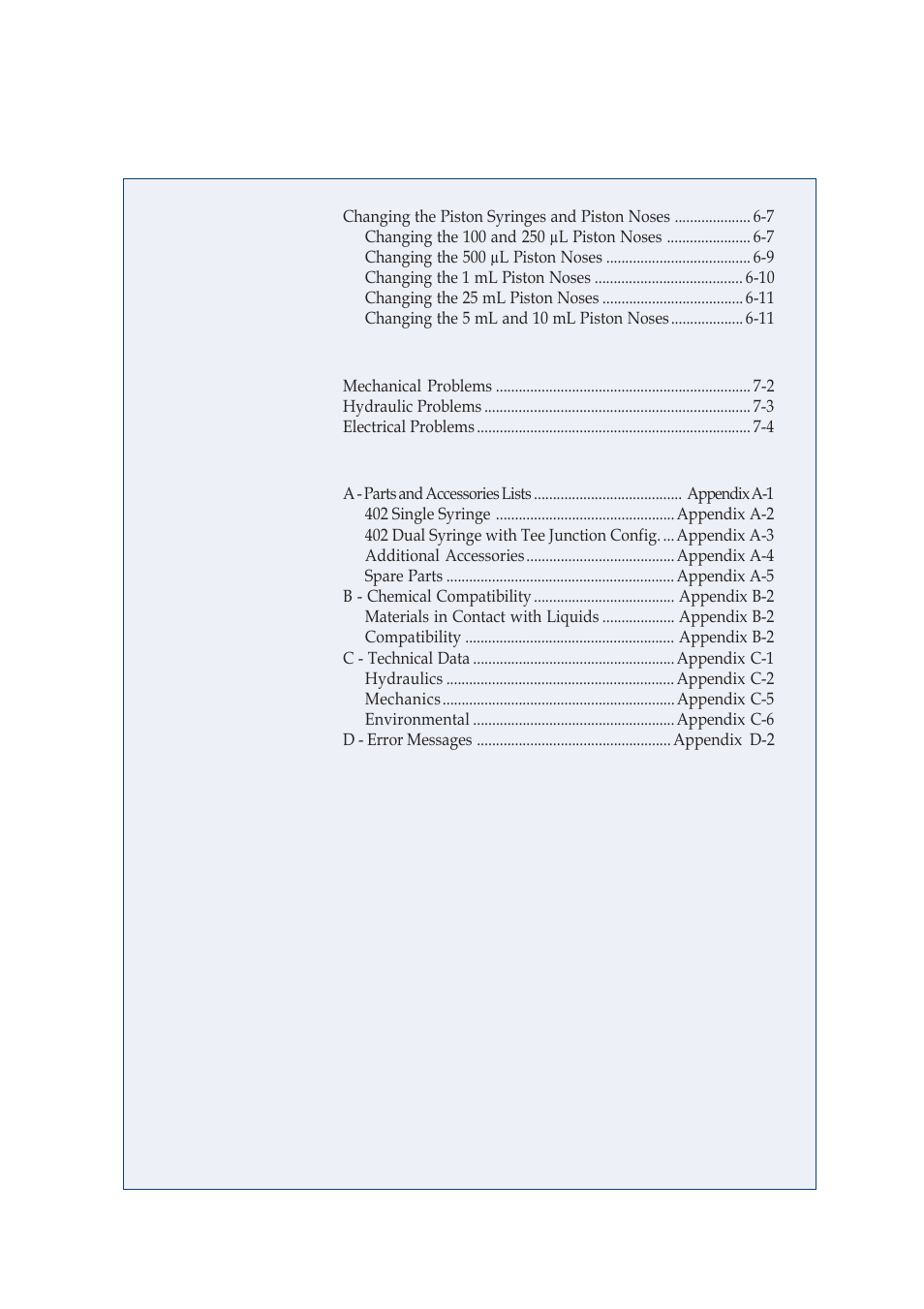 Gilson 402 User Manual | Page 7 / 124