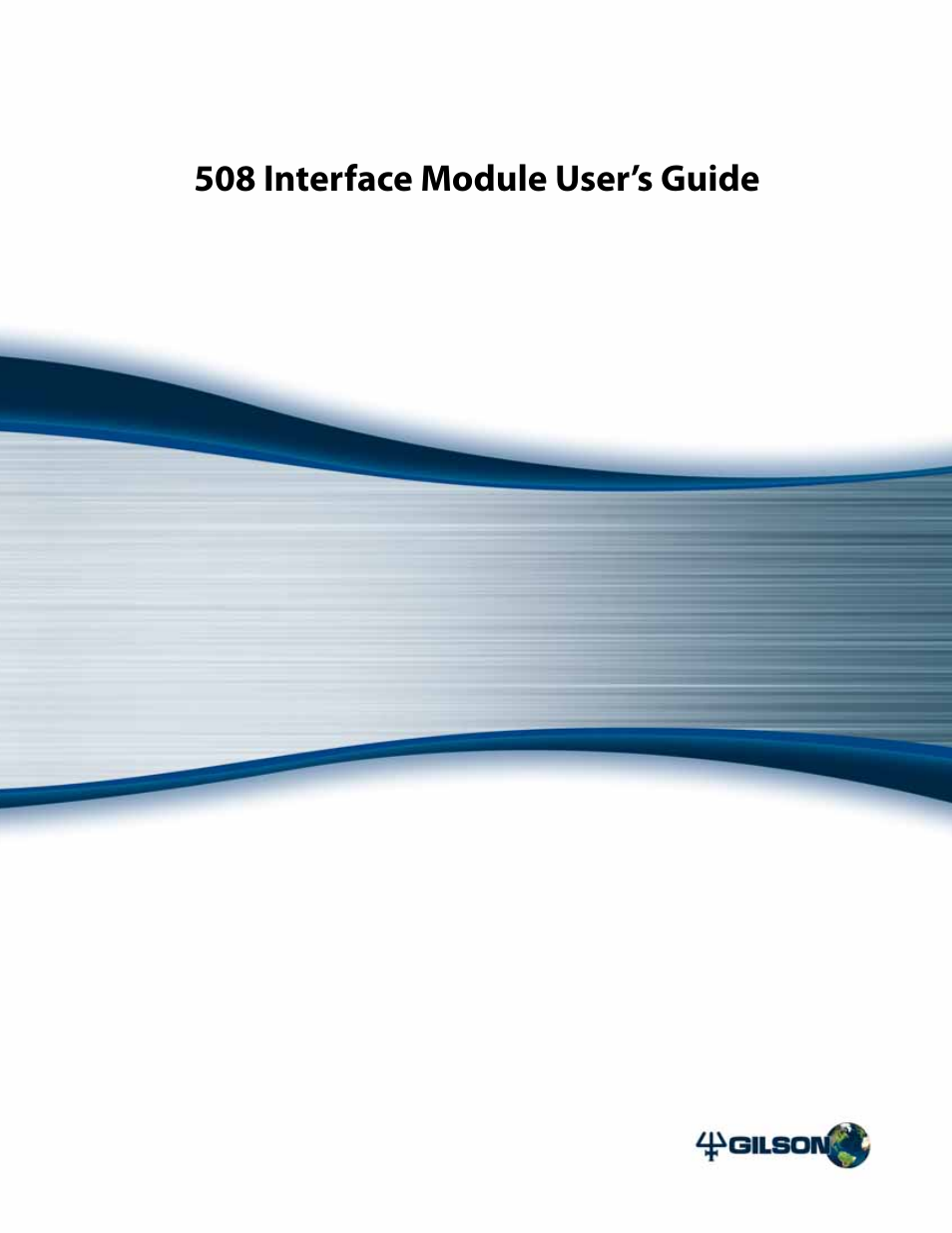 Gilson 508 User Manual | 20 pages