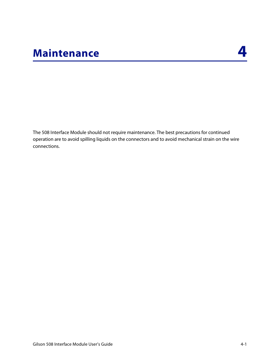 Maintenance | Gilson 508 User Manual | Page 16 / 20