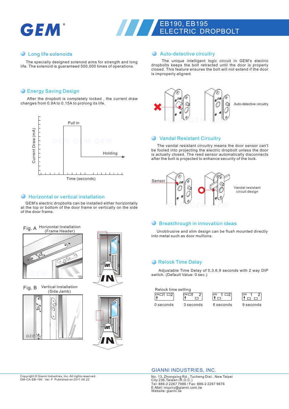 頁面 2 | Gianni Industries EB-195 User Manual | Page 2 / 2