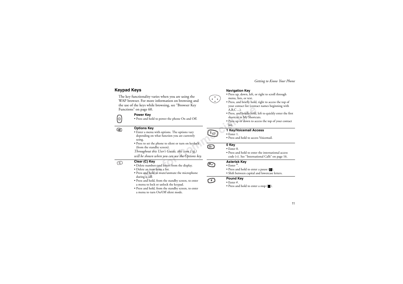 No t fo r c om me rci al u se | Sony Ericsson T206 User Manual | Page 17 / 80