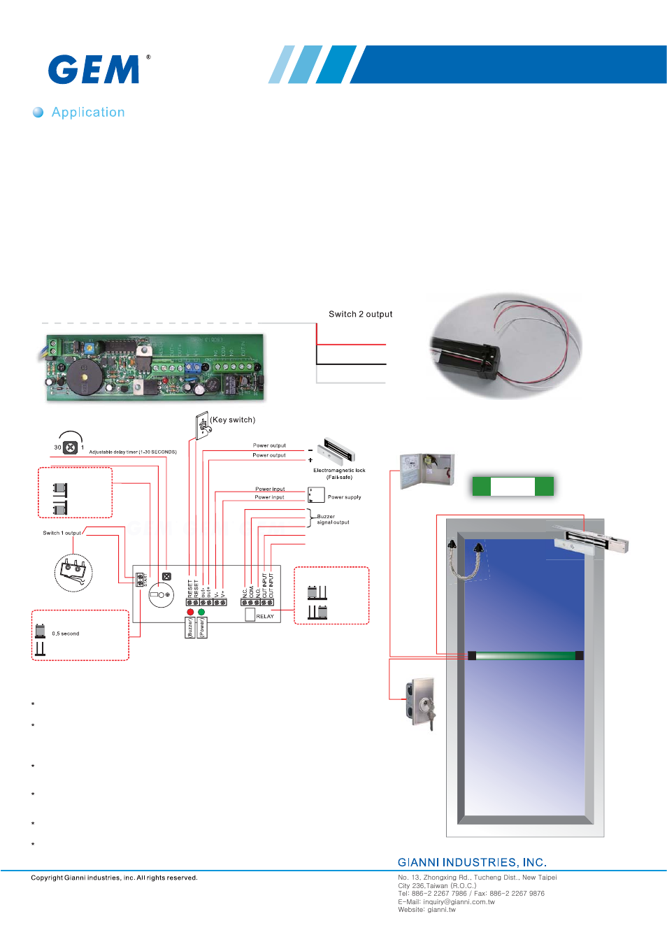 Gianni Industries PBA-860 User Manual | 1 page