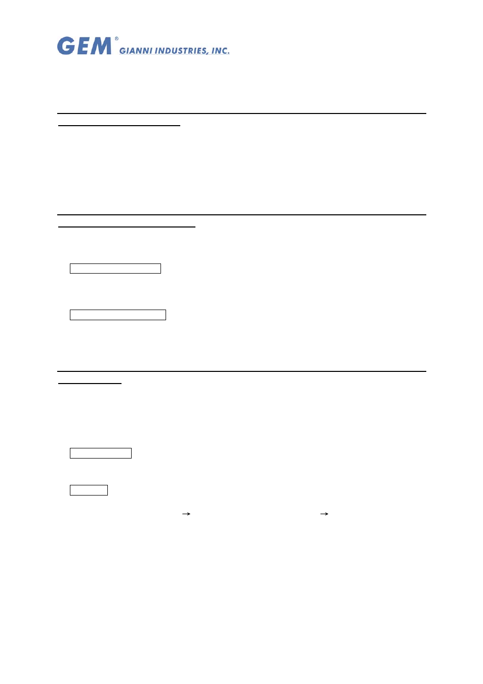 Gianni Industries GEM 982-10 User Manual | 4 pages