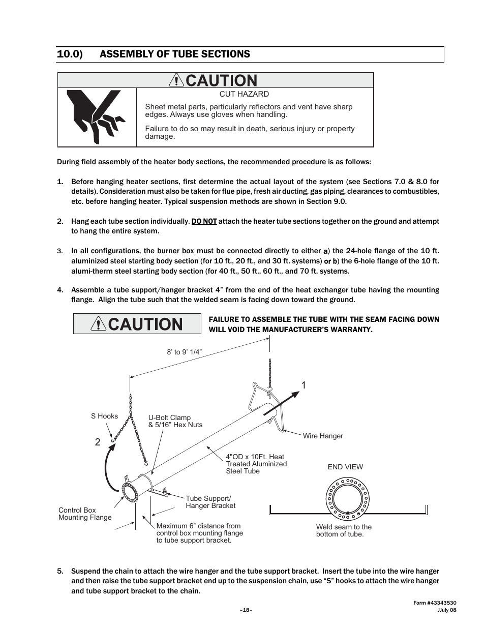 Gas-Fired Products PTS Series 100 User Manual | Page 19 / 53