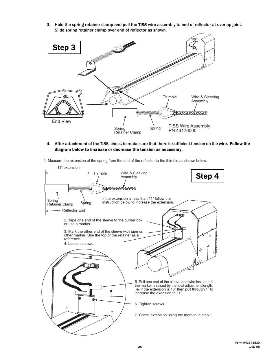 Step 3 step 4 | Gas-Fired Products PTS Series 100 User Manual | Page 27 / 53