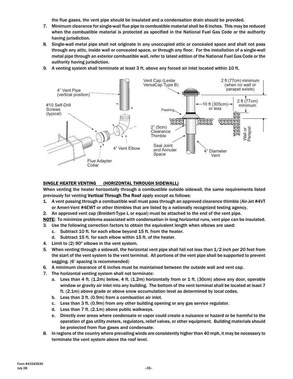 Gas-Fired Products PTS Series 100 User Manual | Page 36 / 53