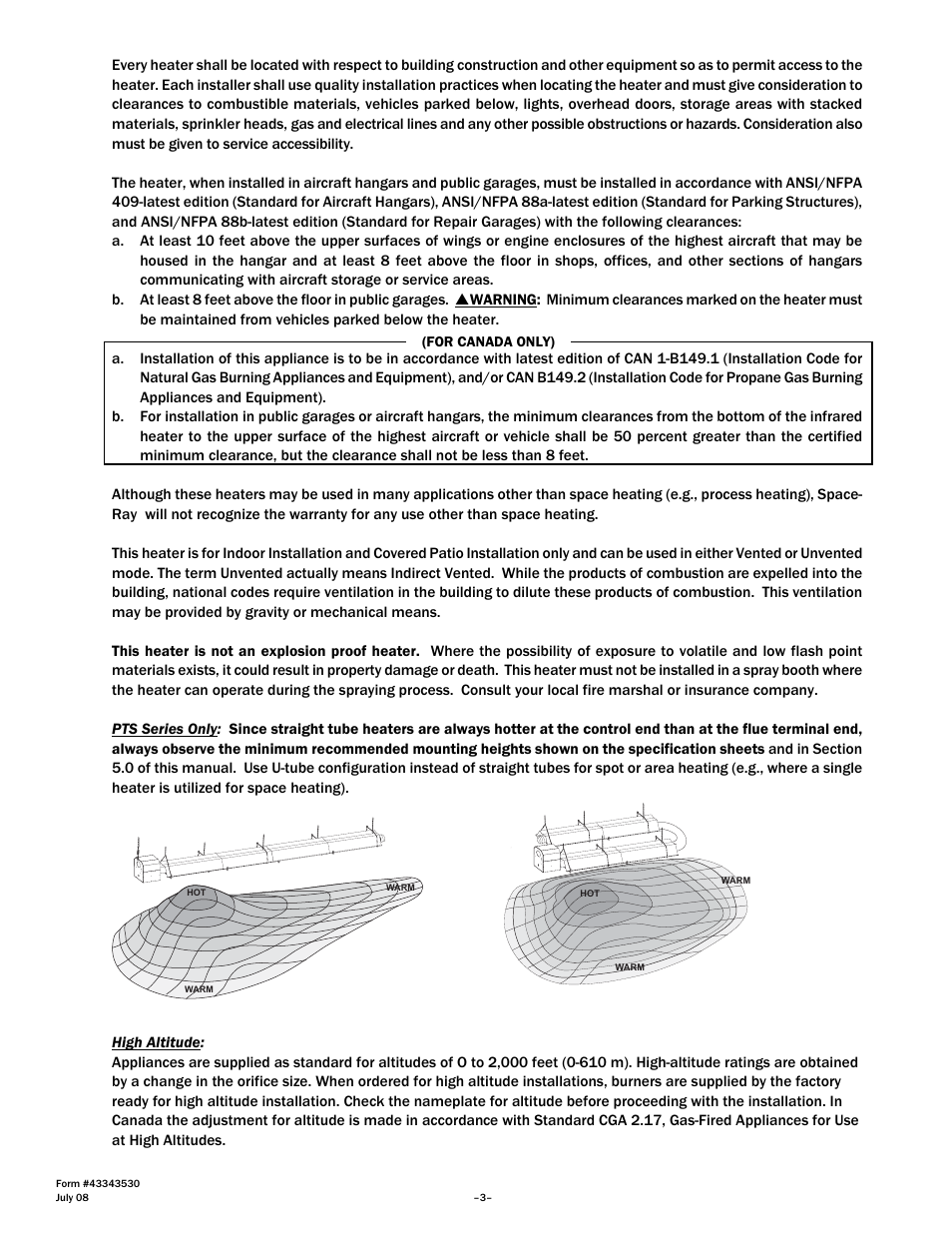 Gas-Fired Products PTS Series 100 User Manual | Page 4 / 53